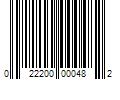 Barcode Image for UPC code 022200000482