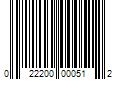 Barcode Image for UPC code 022200000512