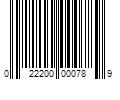 Barcode Image for UPC code 022200000789