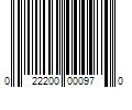 Barcode Image for UPC code 022200000970