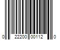 Barcode Image for UPC code 022200001120