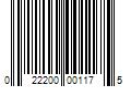 Barcode Image for UPC code 022200001175