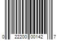 Barcode Image for UPC code 022200001427