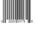 Barcode Image for UPC code 022200001755