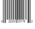 Barcode Image for UPC code 022200001762