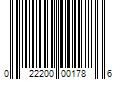 Barcode Image for UPC code 022200001786