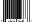 Barcode Image for UPC code 022200002264