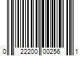 Barcode Image for UPC code 022200002561