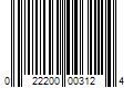 Barcode Image for UPC code 022200003124