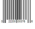 Barcode Image for UPC code 022200003766