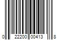 Barcode Image for UPC code 022200004138