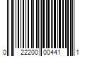 Barcode Image for UPC code 022200004411