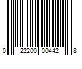 Barcode Image for UPC code 022200004428