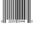 Barcode Image for UPC code 022200004480