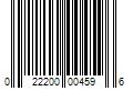 Barcode Image for UPC code 022200004596