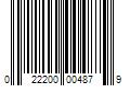 Barcode Image for UPC code 022200004879