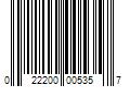 Barcode Image for UPC code 022200005357