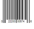 Barcode Image for UPC code 022200005746