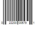 Barcode Image for UPC code 022200005791