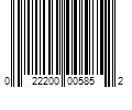 Barcode Image for UPC code 022200005852