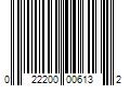 Barcode Image for UPC code 022200006132