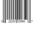 Barcode Image for UPC code 022200006507