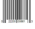 Barcode Image for UPC code 022200006613