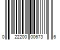 Barcode Image for UPC code 022200006736