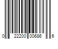 Barcode Image for UPC code 022200006866