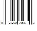 Barcode Image for UPC code 022200006873