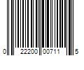 Barcode Image for UPC code 022200007115