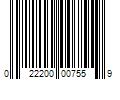 Barcode Image for UPC code 022200007559