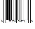 Barcode Image for UPC code 022200007719