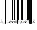 Barcode Image for UPC code 022200007825