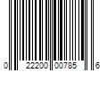 Barcode Image for UPC code 022200007856