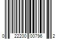 Barcode Image for UPC code 022200007962