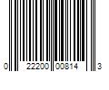 Barcode Image for UPC code 022200008143