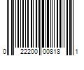 Barcode Image for UPC code 022200008181