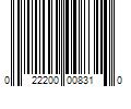 Barcode Image for UPC code 022200008310