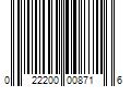 Barcode Image for UPC code 022200008716