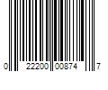 Barcode Image for UPC code 022200008747