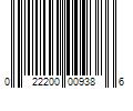 Barcode Image for UPC code 022200009386