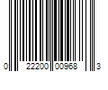 Barcode Image for UPC code 022200009683