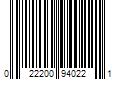 Barcode Image for UPC code 022200940221