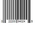 Barcode Image for UPC code 022200940245