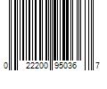 Barcode Image for UPC code 022200950367