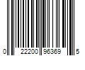 Barcode Image for UPC code 022200963695