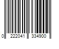 Barcode Image for UPC code 0222041334900