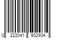 Barcode Image for UPC code 0222041502934