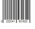 Barcode Image for UPC code 0222041531620